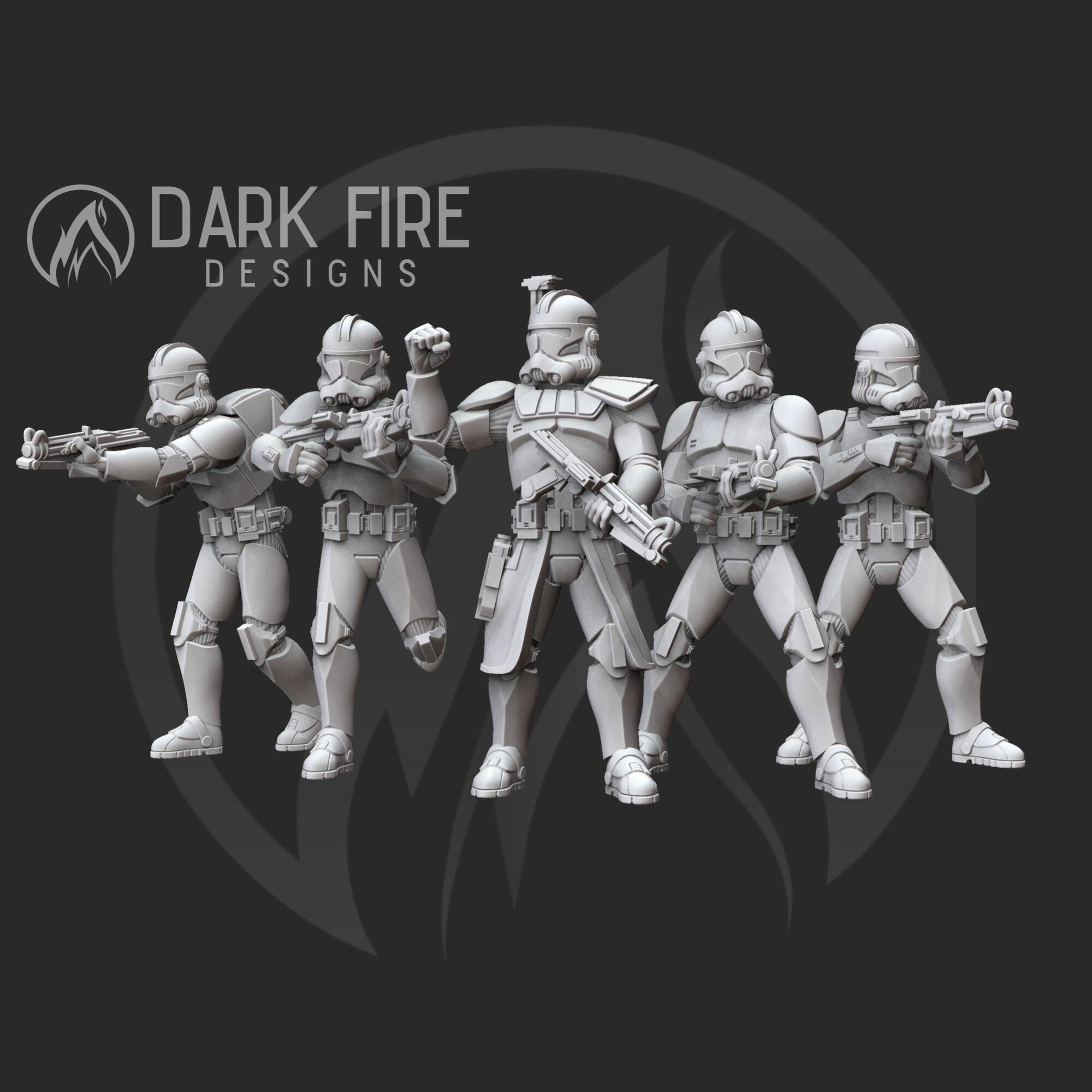 Миниатюра Star Wars Republic Trooper Squad