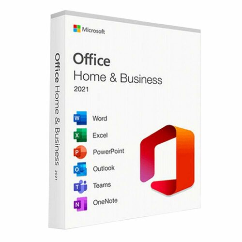 Комплект программного обеспечения Office Home and Business 2021 English Medialess (настраиваемый русский интерфейс) (T5D-03509)