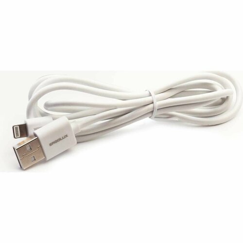 Кабель для зарядки Lightning - USB Ergolux Elx-cdc03-c01, цвет белый, 3А, 1.2 м, 1 шт кабель belkin mixit usb apple lightning f8j148bt04 1 2 м 1 шт белый