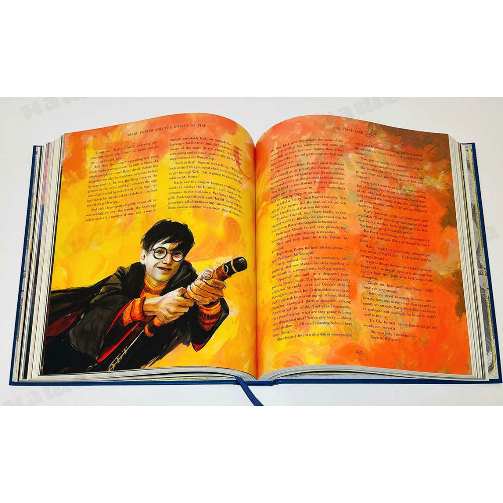Rowling J.K. "Harry Potter and the Goblet of Fire Illustrated Edition Роулинг Дж.К. Гарри Поттер и Кубок огня иллюстрированное издание на английском языке" - фото №8