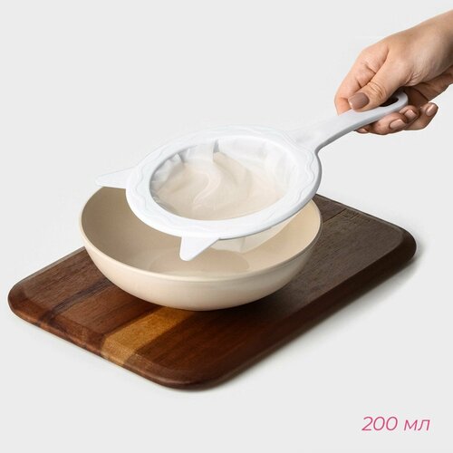 Сито для фильтрации d145 см внутр d11см 200 мл цвет белый 400₽