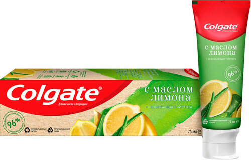 Зубная паста Colgate Naturals Освежающая чистота с Маслом Лимона 75мл