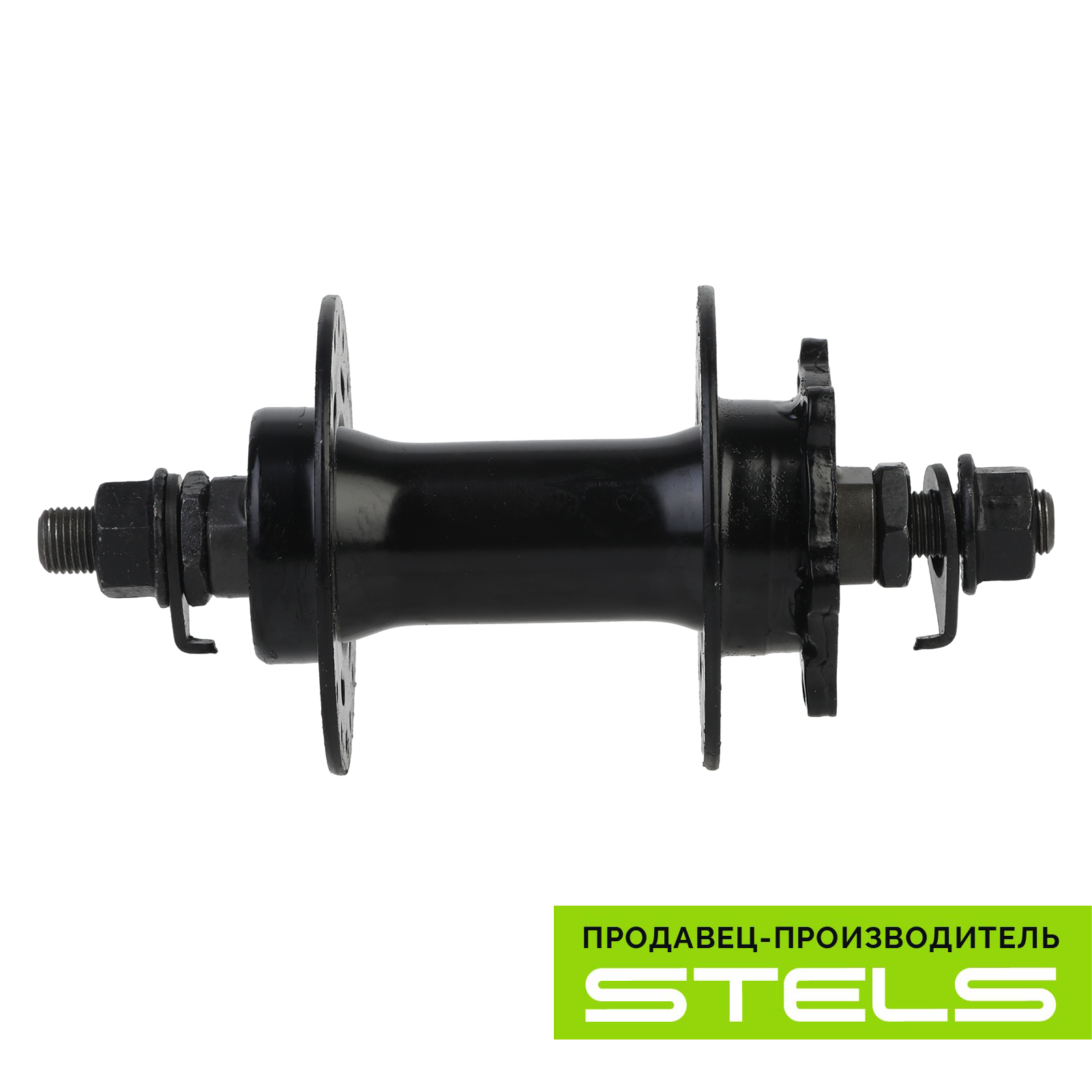 фото Втулка передняя для велосипеда AE-806FD ASSESS 32 спицы под диск 6 болтовый сталь чёрная под гайку NEW (item:010)