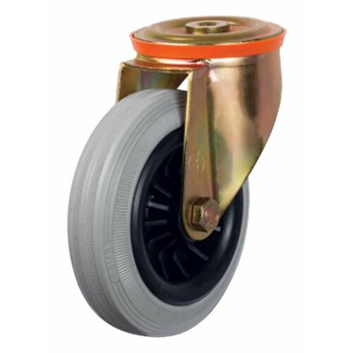 Колесо с кронштейном и креплением под болт D 160 мм до 160 кг EMES EZ04MKRG160