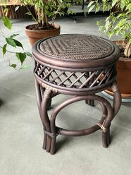 Табурет Мебель Солнца Индонезия, ротанг, круглое плетеное сиденье