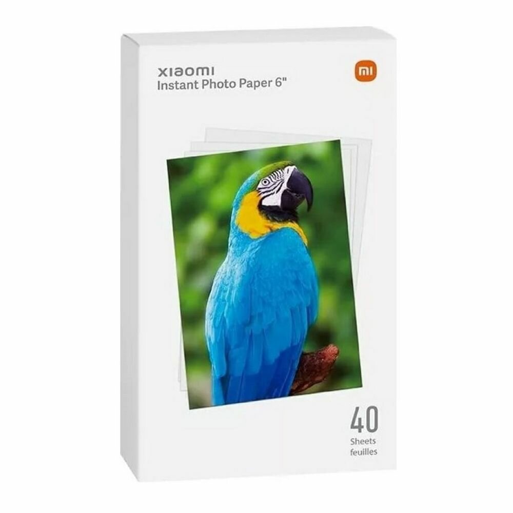 Xiaomi Бумага для фотопринтера Xiaomi Instant Photo Paper 6" (40 Sheets)