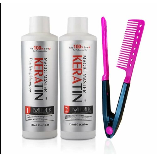 Шампунь кератин для волос расческа лечение волос очищающий шампунь набор для ухода за волосами 1390₽