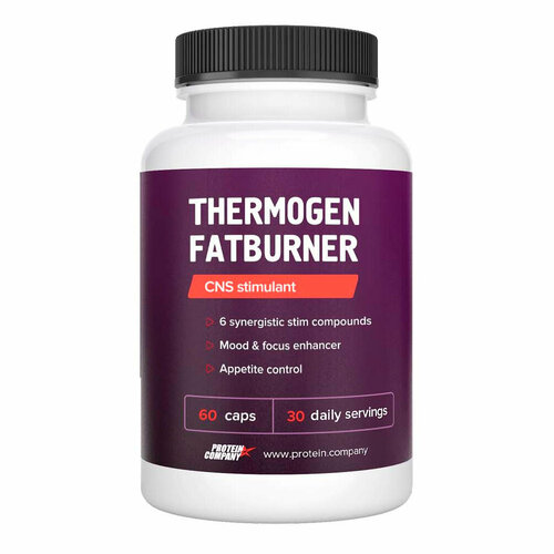 Жиросжигатель Thermogen Fatburner, 60 капсул. Дмаэ, холин, кофеин, экстракт бакопа монье, хрома пиколинат жиросжигатель thermogen fatburner 120 капсул по 0 5 г амбрелла