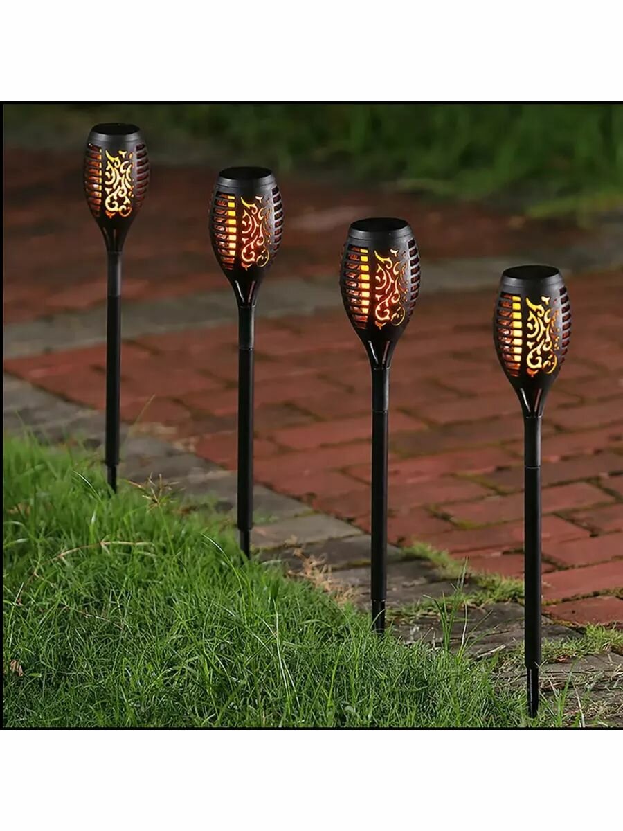 фото Садовый светильник факел 6 шт.
