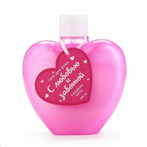 Гель для душа С любовью и заботой 430 мл аромат сладкой ваты чистое счастье 785₽