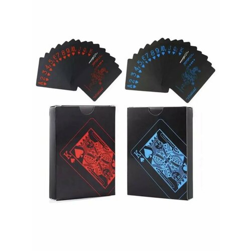 Карты игральные пластиковые 54 штуки для покера и фокусов