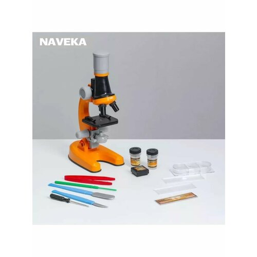 Микроскоп Юный ботаник кратность до х1200 оранжевый под 1778₽