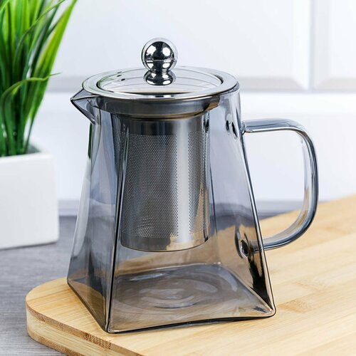 Чайник заварочный стеклянный 550 мл Квадро 885₽