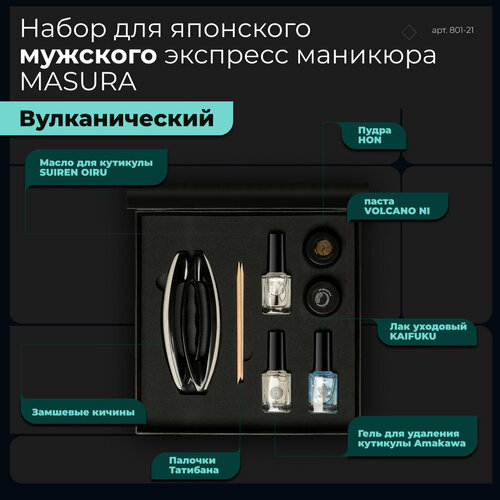 Набор для японского мужского экспресс-маникюра Вулканический 3883₽