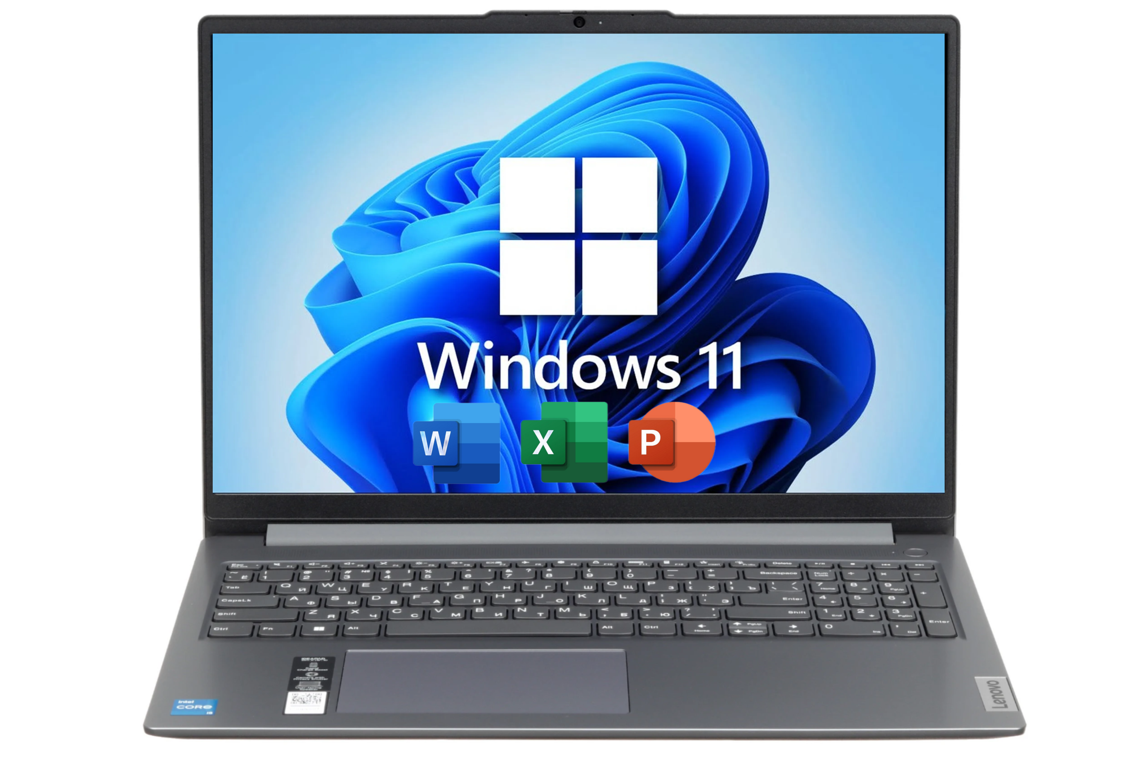 16" Ноутбук Lenovo IdeaPad Slim 3, Intel Core i5-12450H (3.3 ГГц), RAM 16 ГБ DDR5 SSD 512 ГБ, Windows 11 Pro + Office 2021, Серый, Русская раскладка