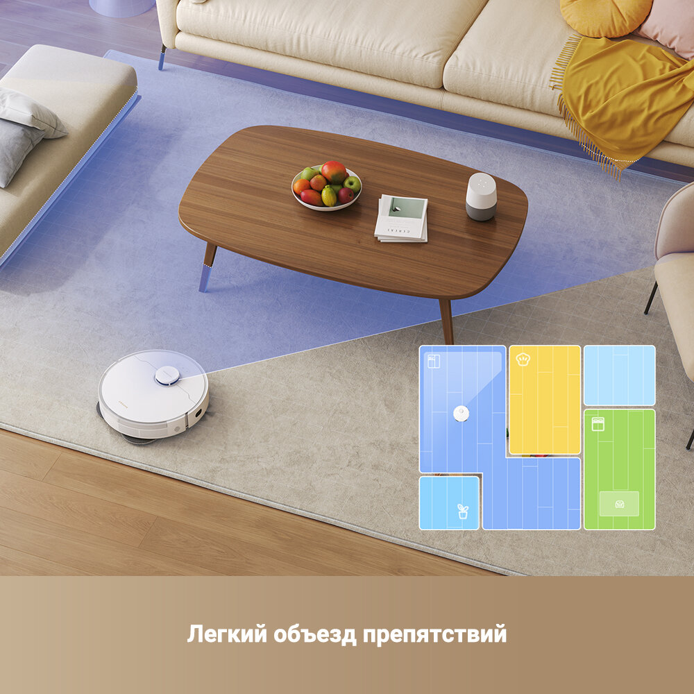 Изображение Робот-пылесос Dreame L10s Pro Gen2 Русская версия Бесшумное шумоподавление