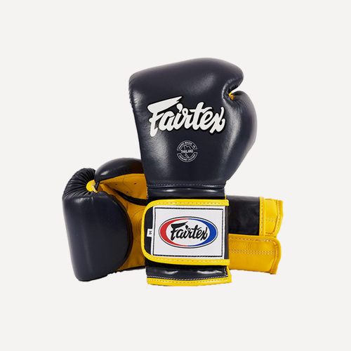 Изображение товара Боксерские перчатки Fairtex Mexican Style BGV9 Black/Yellow (12 унций)
