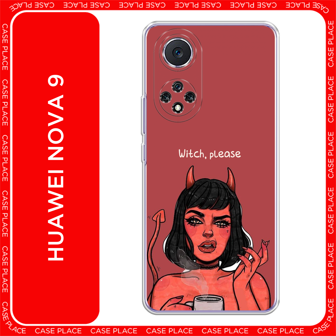 Чехол на Huawei Nova 9 / Хуавей Нова 9 с принтом Evil Girl