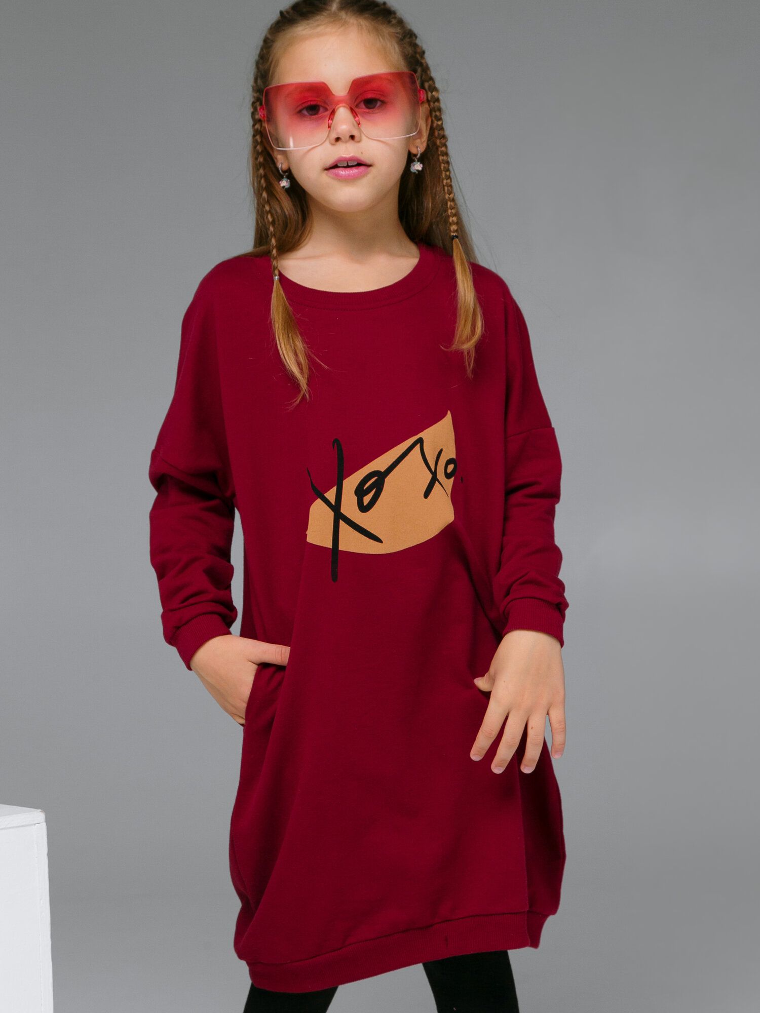 Толстовка Ohana kids, размер 134, розовая