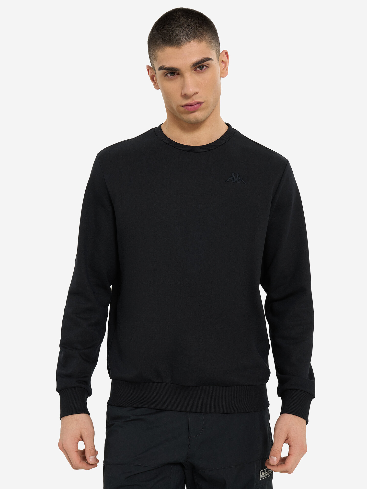 Свитшот Kappa, размер 44-46, , черный — фото 1