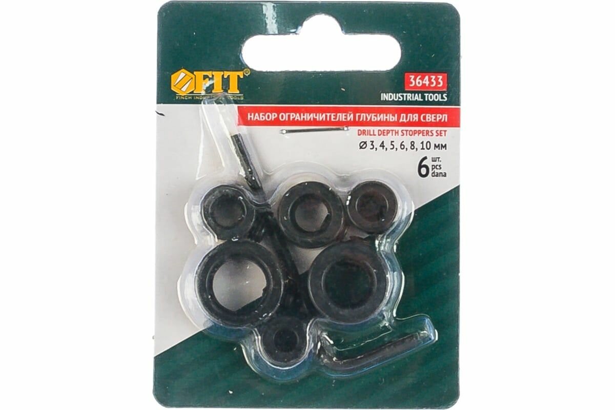 Стопперы для сверл 6 шт. FIT IT 36433