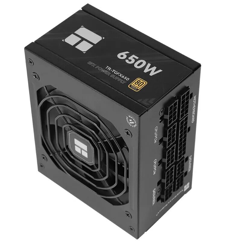 Модульный SFX блок питания Thermalright TR TGFX 650 Gold черный на 750W TR-TGFX Black 650 Ватт ATX 3.0 Голд — фото 1