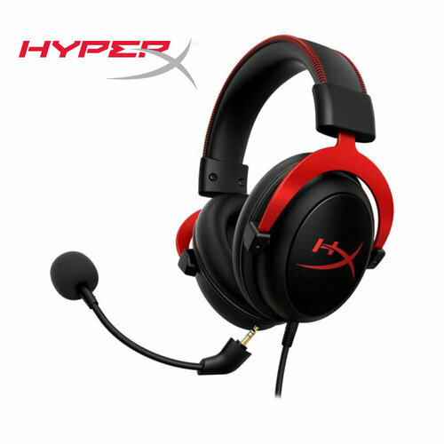 Наушники HyperX Cloud II полноразмерные шумоподавление красные 649300₽