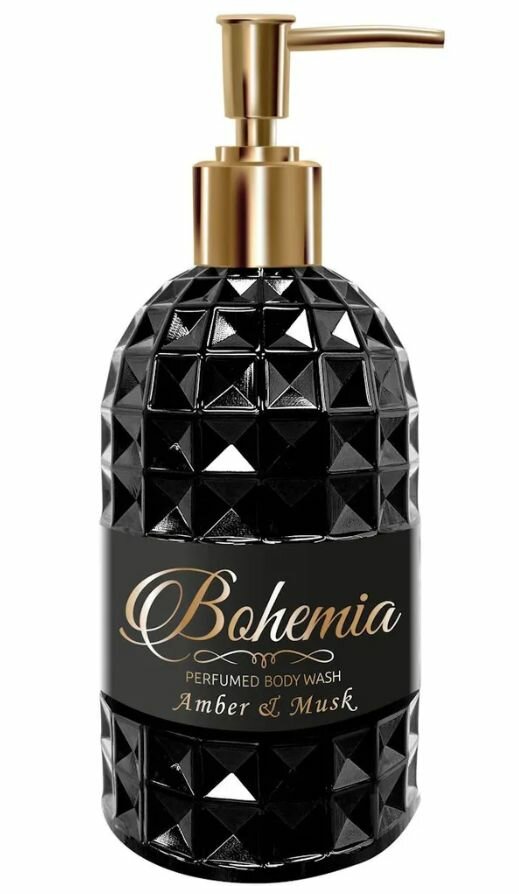 Bohemia Парфюмированный гель для душа, Амбра и мускус, с дозатором, 500 мл, 3 шт — фото 1