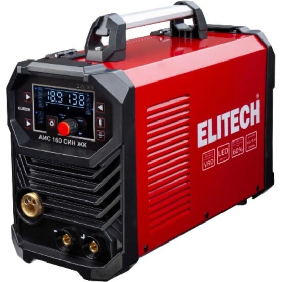 Сварочный Elitech инвертор MIG/MAG АИС 160 СИН ЖК 204748