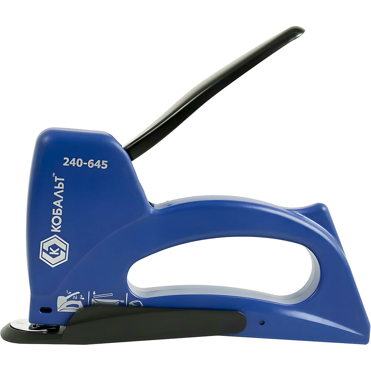Степлер для скоб Т53 (6-10 мм канцелярская насадка) кобальт 240-645