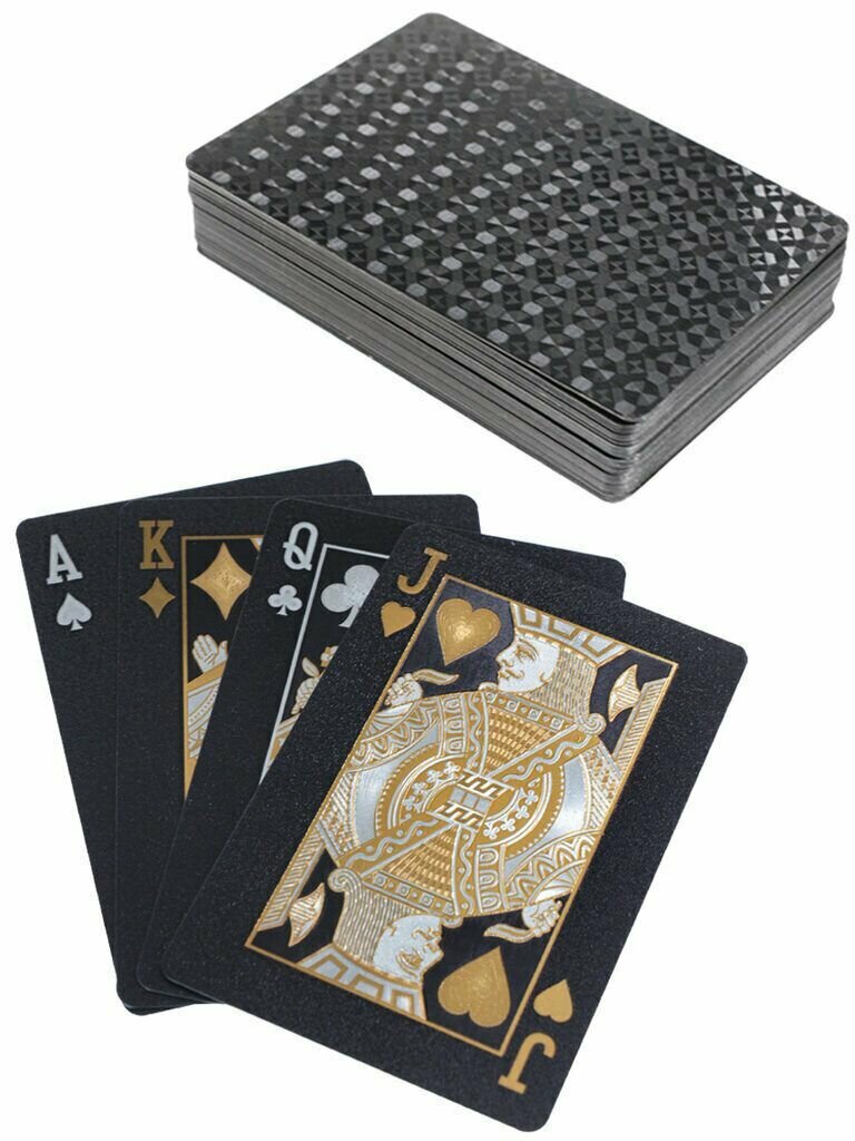 Карты игральные Miland 54 шт "Классический стиль", черный цвет