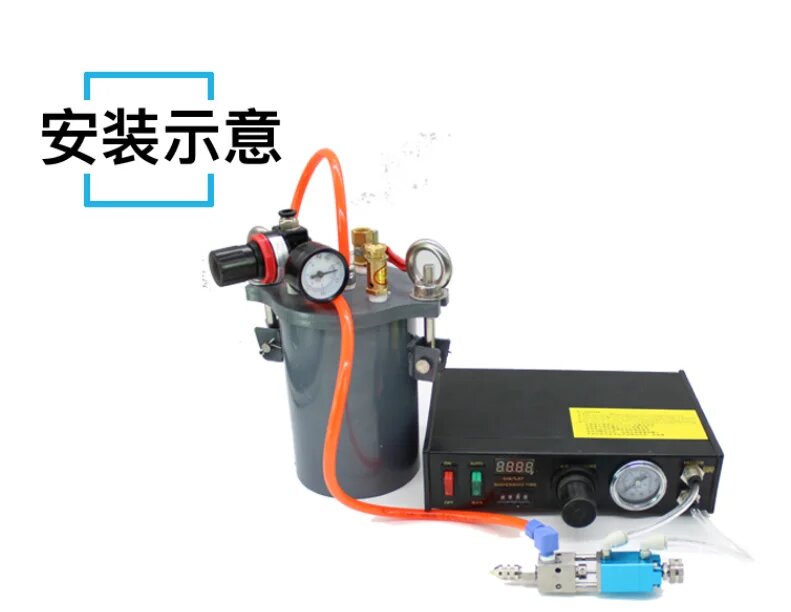 Пневмоинструменты Специализированные Пневматический клапан дозатора УФ-клея, 2121 with micrometer