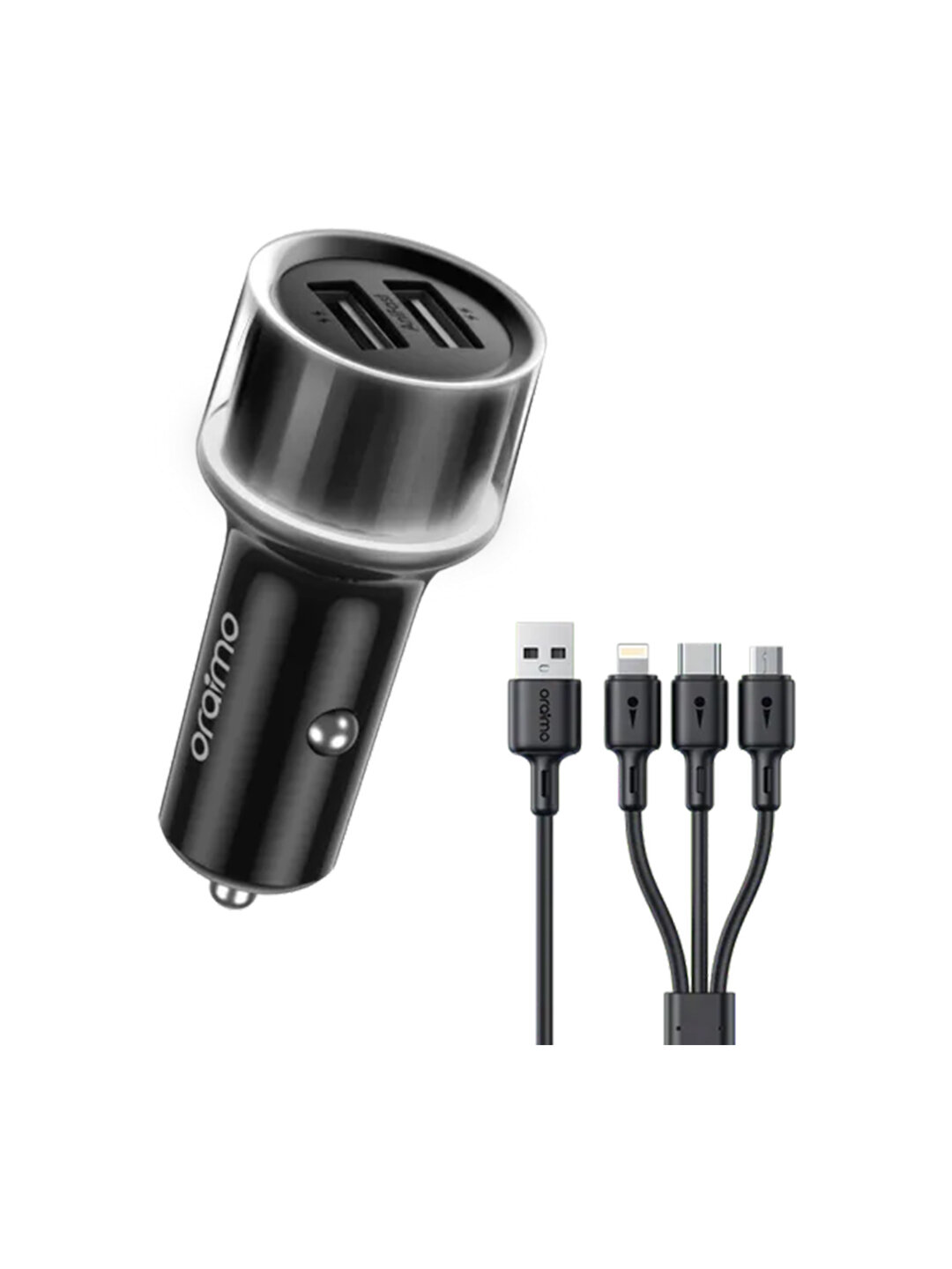 Автомобильное зарядное устройство oraimo OCC-1152D+X93 Черный — фото 1