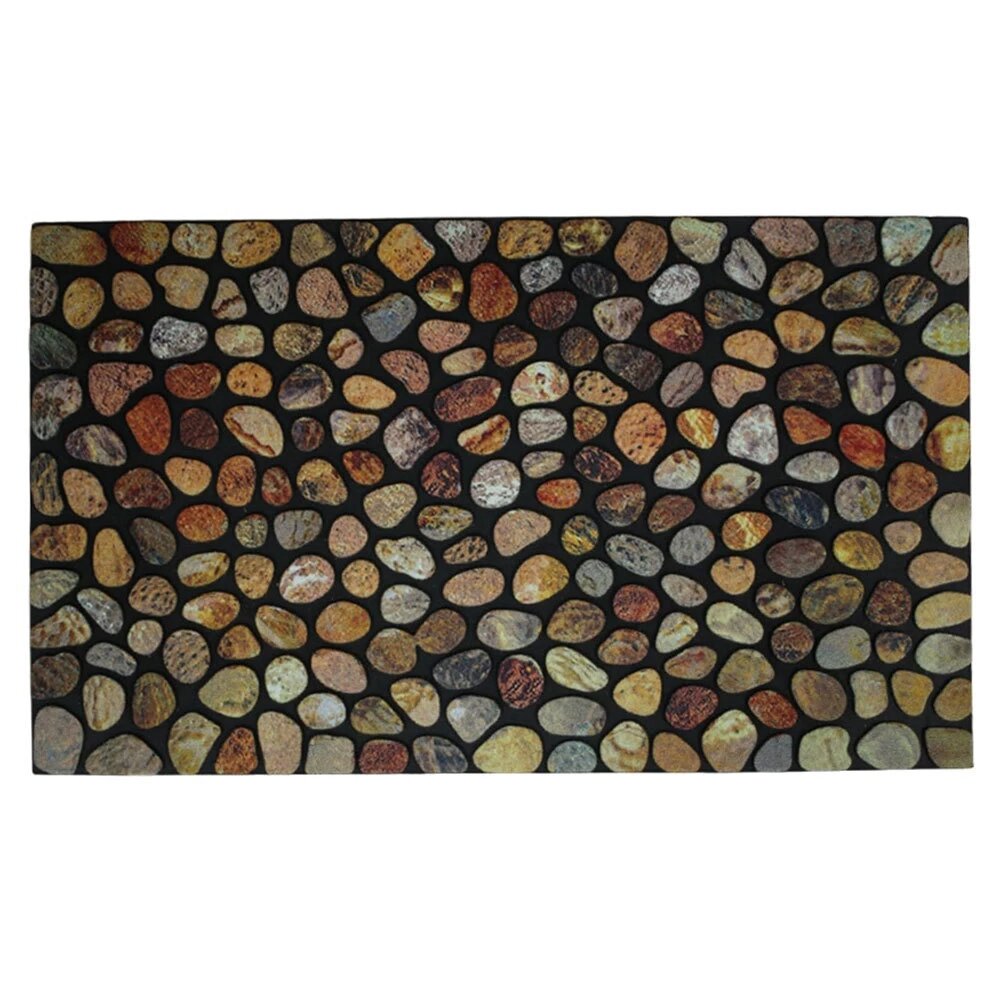 Коврик придверный противоскользящий Стерлинг 45х75 см влаговпитывающий бежевый