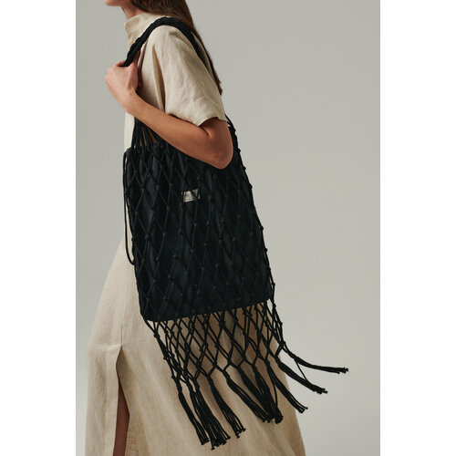 Сумка шоппер Na Nei фактура матовая вязаная натуральный 6693₽