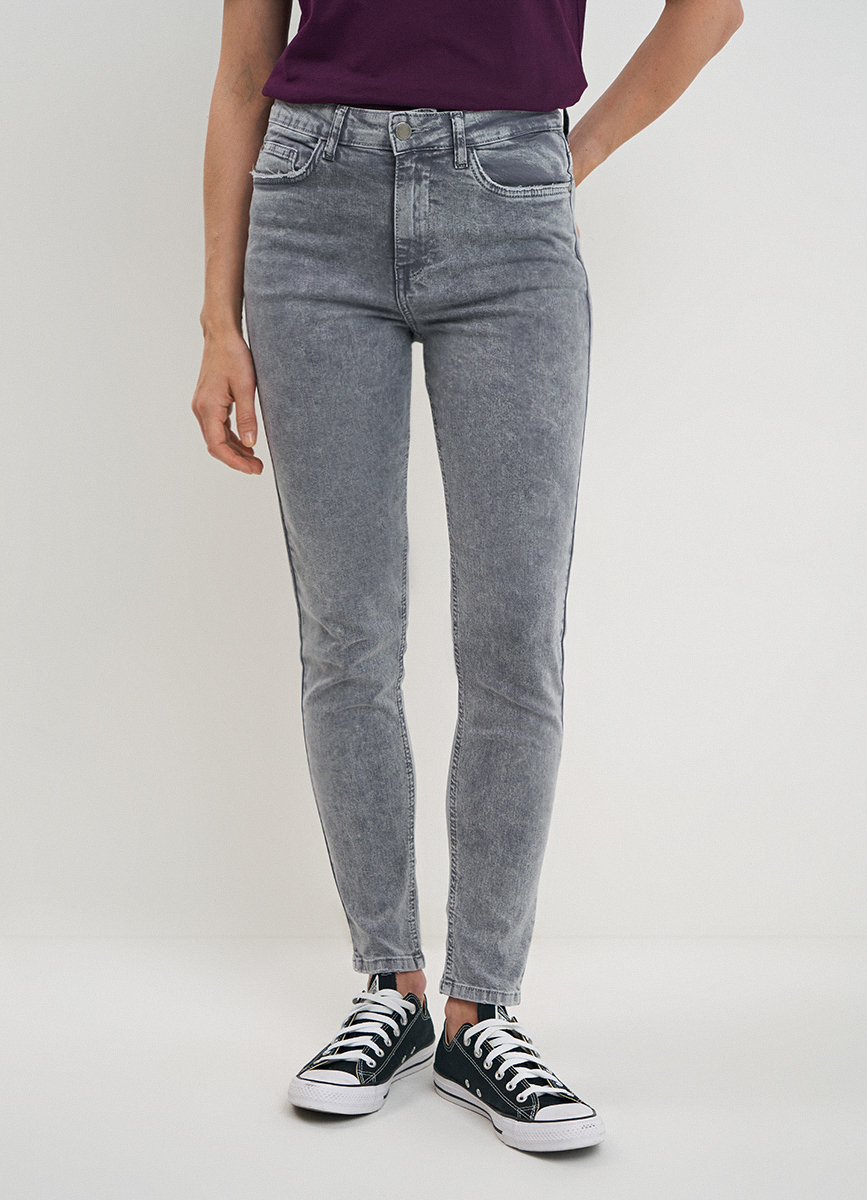 Брюки скинни  1, размер 33, серый — фото 1