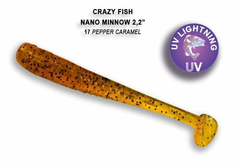 Силиконовые приманки CF Nano minnow 1.6" 6-40-17-6, кальмар, 8 шт. Приманка для рыбалки, 40 мм.