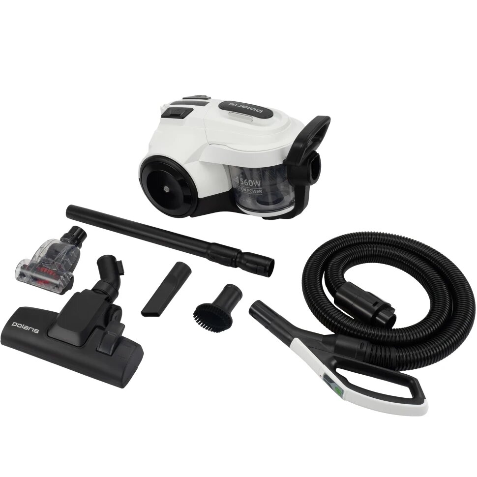 Пылесос Polaris PVC 2004RI, с ионизацией, "Мультициклон", белый
