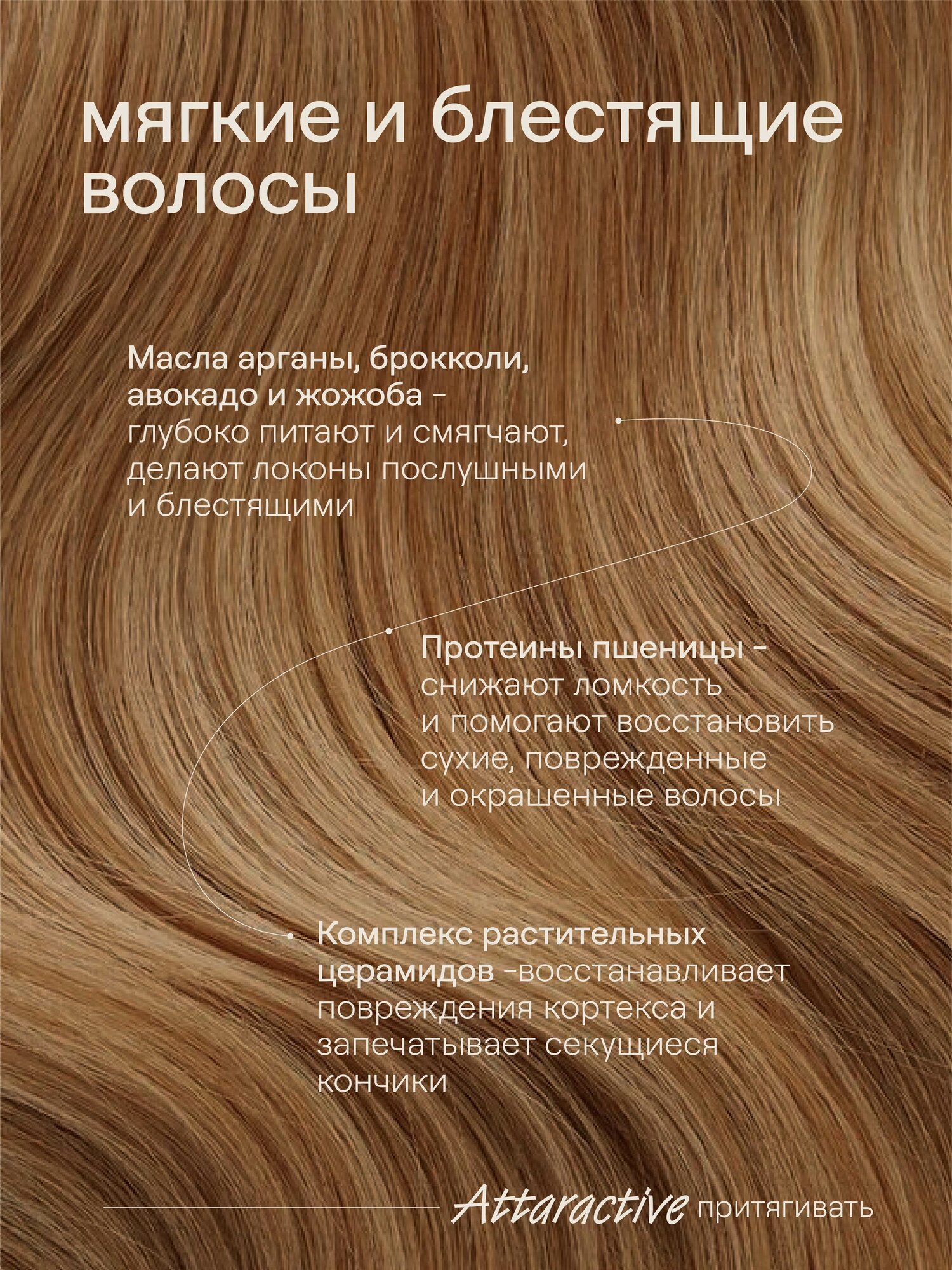 Картинки Бальзам для волос 4FRESH beauty Attractive "Экстрапитание и восстановление", сливочная ваниль и бобы тонка, 450 мл