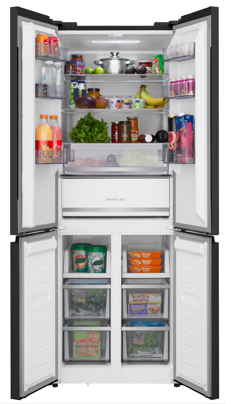 Холодильник отдельностоящий с инвертором MEFERI MFR70BK TOTAL NO FROST CROSS DOOR ULTRA — фото 1