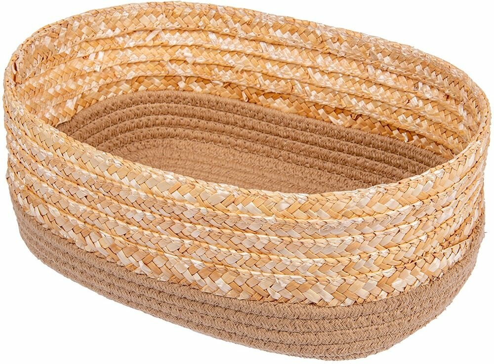 Корзина стеллажная Сканди Д290 Ш190 В120 какао