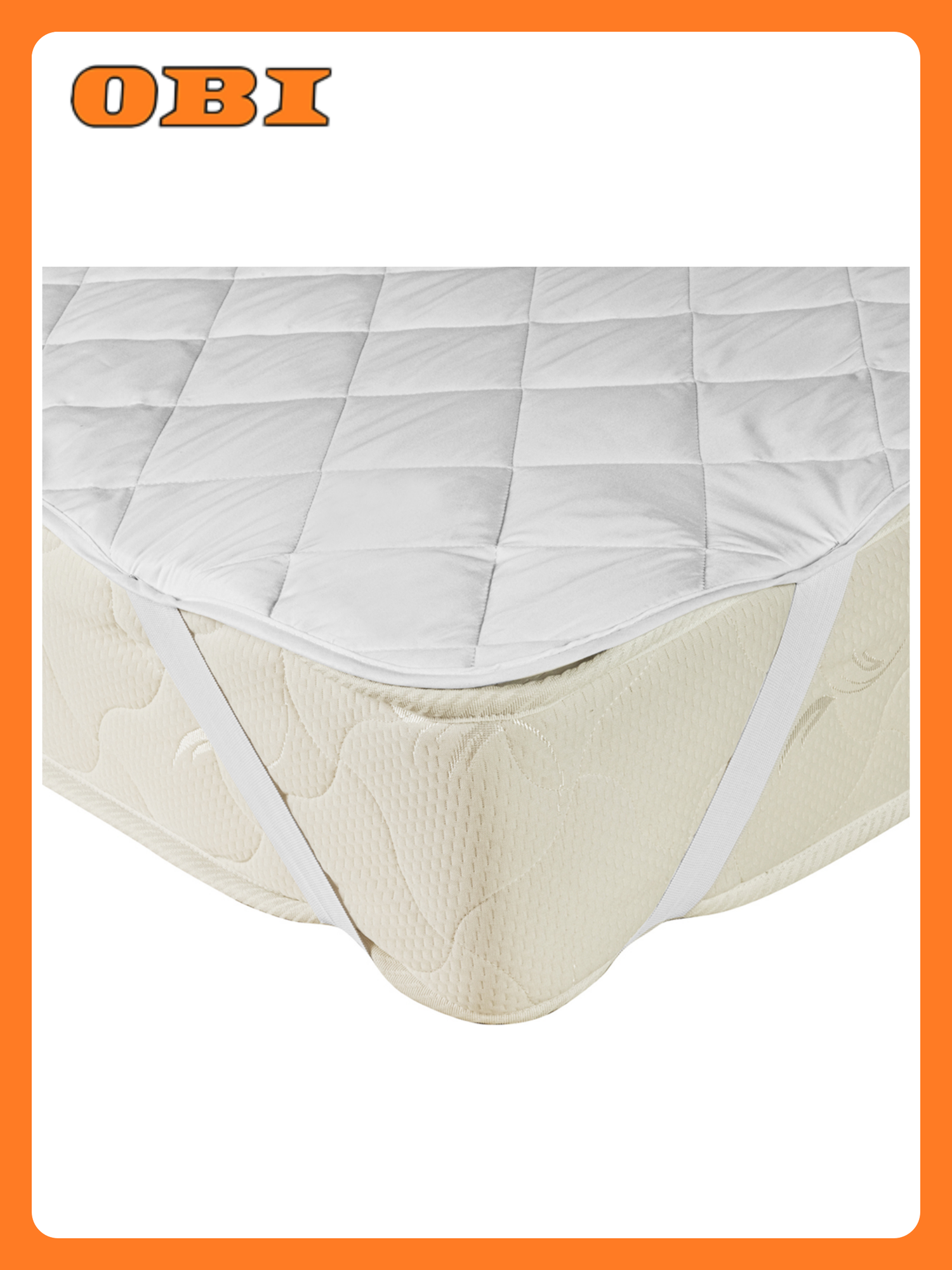 Наматрасник KUPU-KUPU Экофайбер 90х200см с резинкой по углам