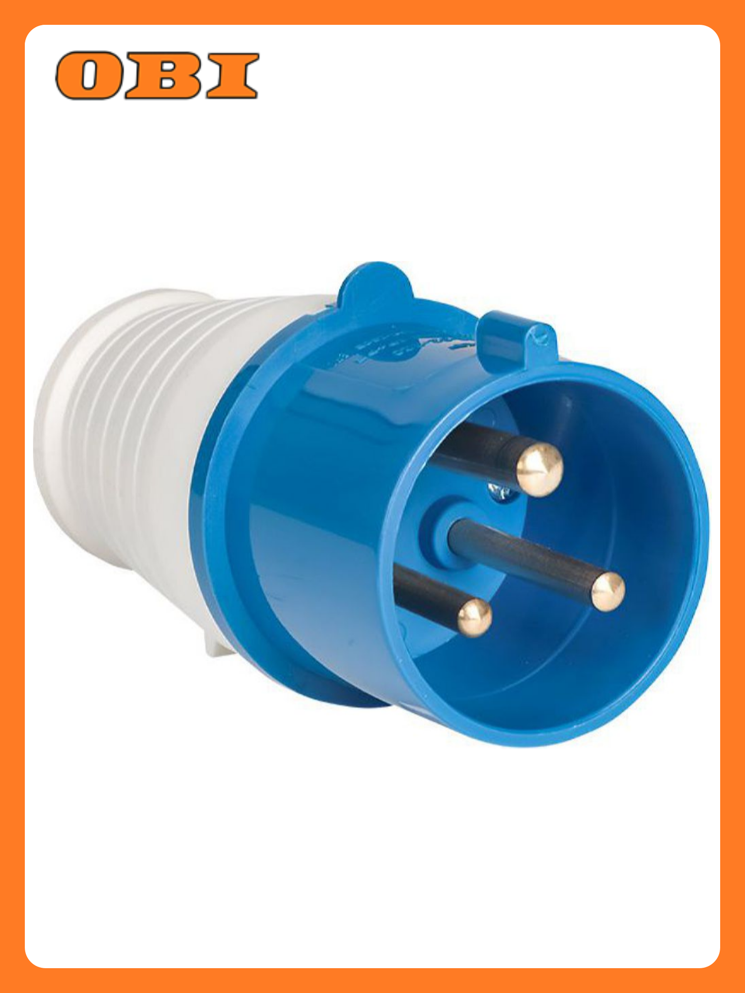 Вилка сетевая EKF PROxima 023 2P+PE 220 В 32 A синяя