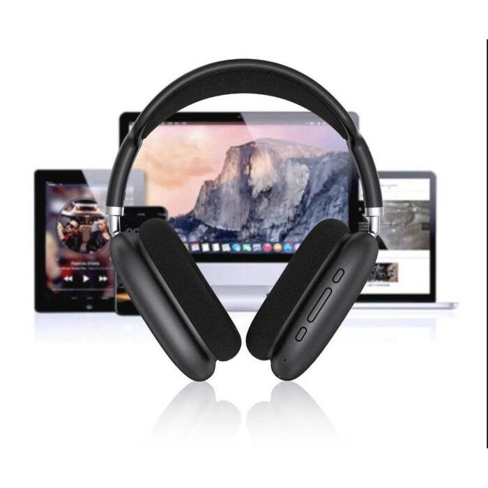 Беспроводные наушники (полноразмерные Bluetooth) Aspor A618 (черный) — фото 1