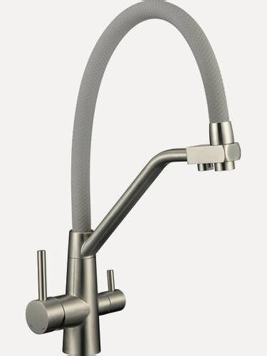 Изображение товара Смеситель для кухонной мойки под фильтр питьевой воды, серый FS0662-XL04