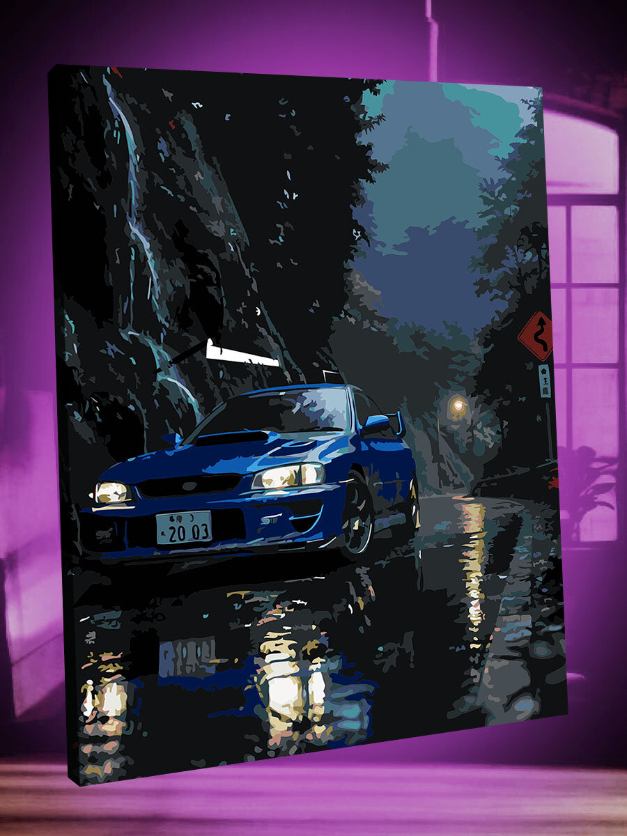 Картина по номерам Subaru WRX STI GC8