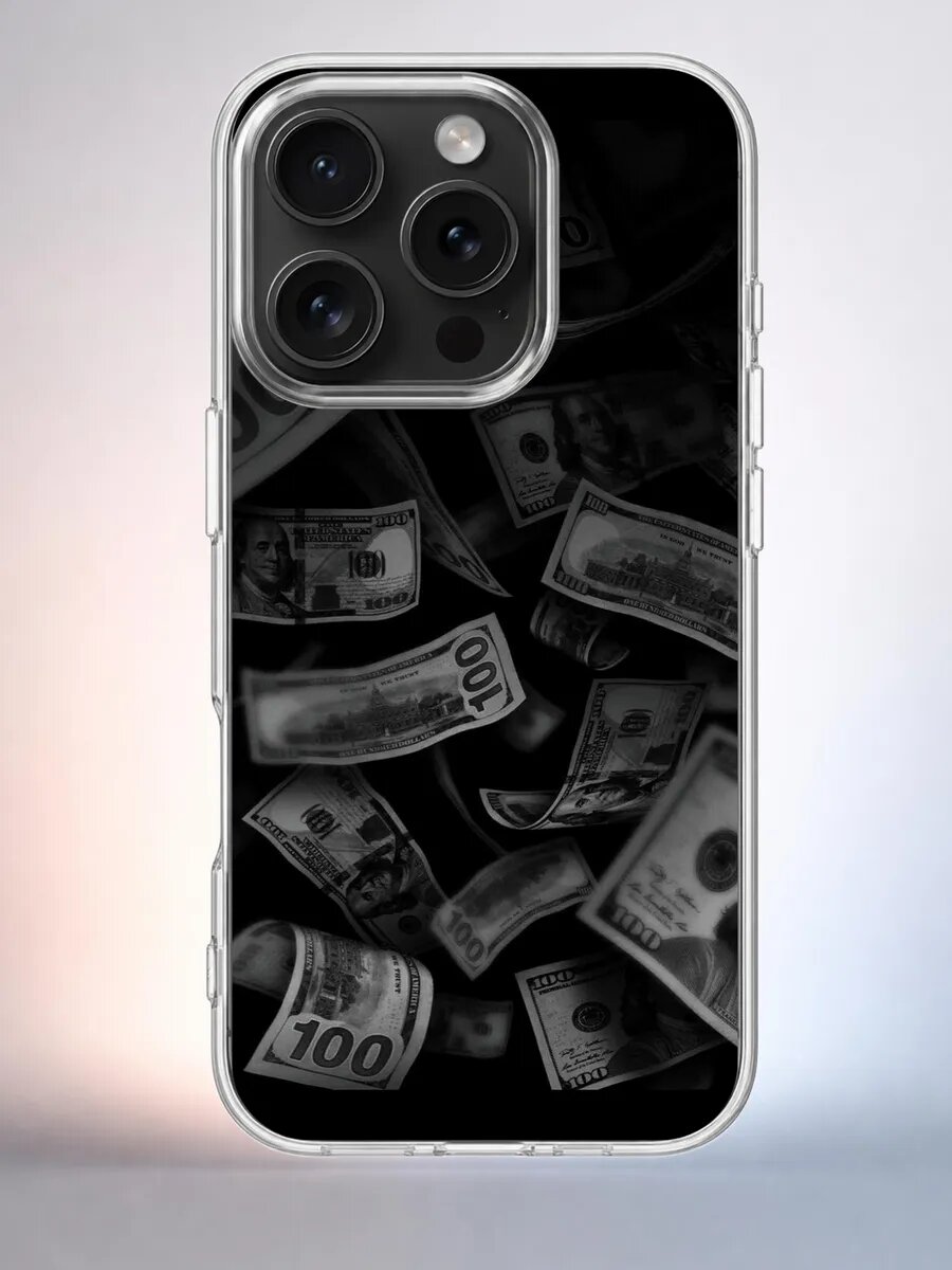 Чехол iPhone 15 Pro деньги в тени силиконовый