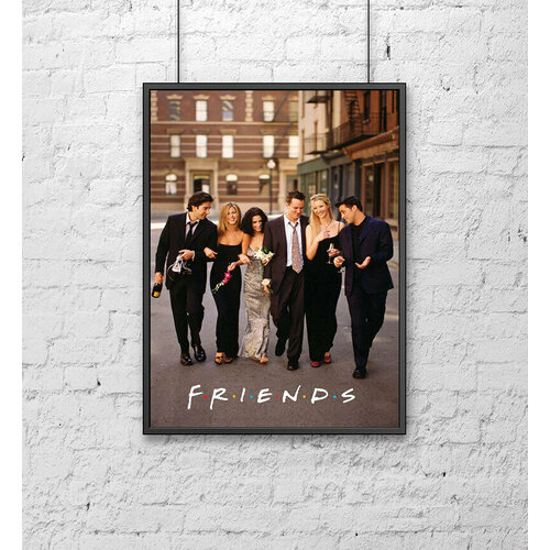Постер для интерьера на стену (30х40 см). Сериал Друзья (Friends) - Праздник на улице Poster Mall