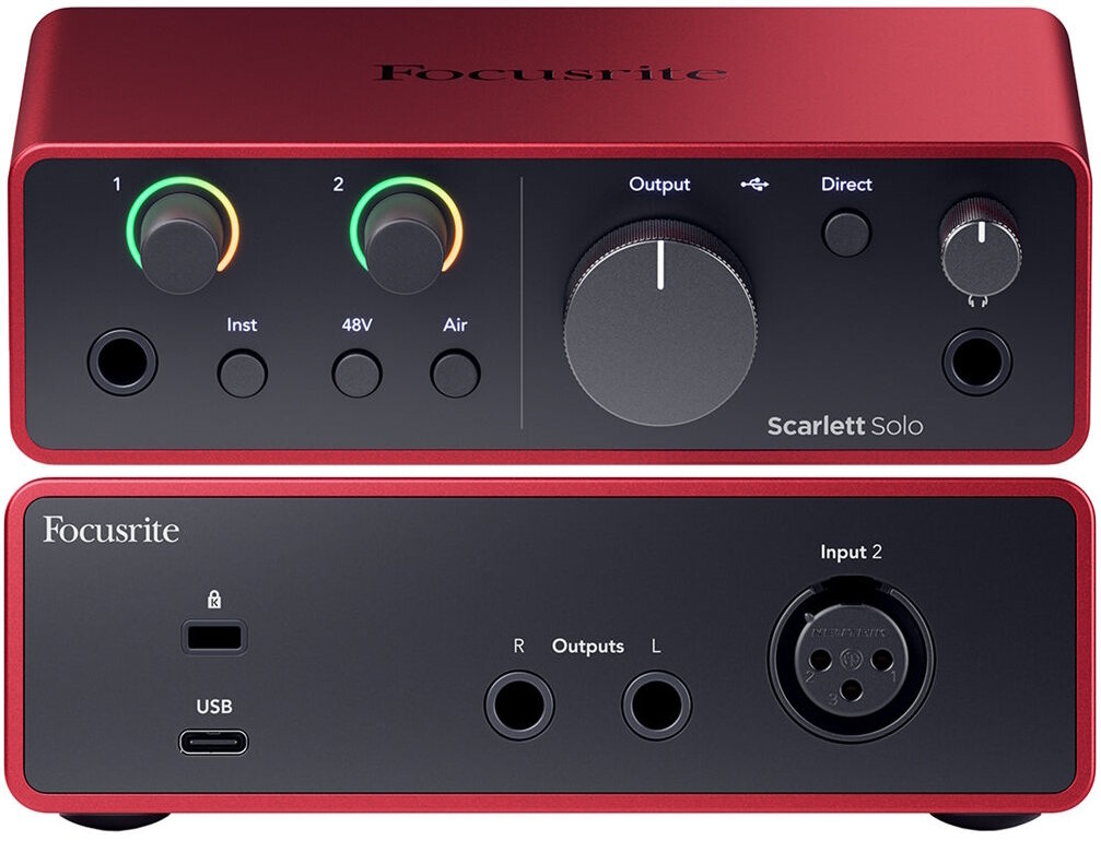 Звуковая карта Focusrite Scarlett Solo 4rd gen для USB