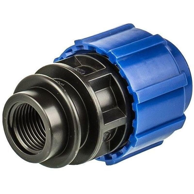 фото Муфта ПНД 32х3/4 внутренняя резьба. РТП (Компрессионный фитинг для полиэтиленовой трубы)